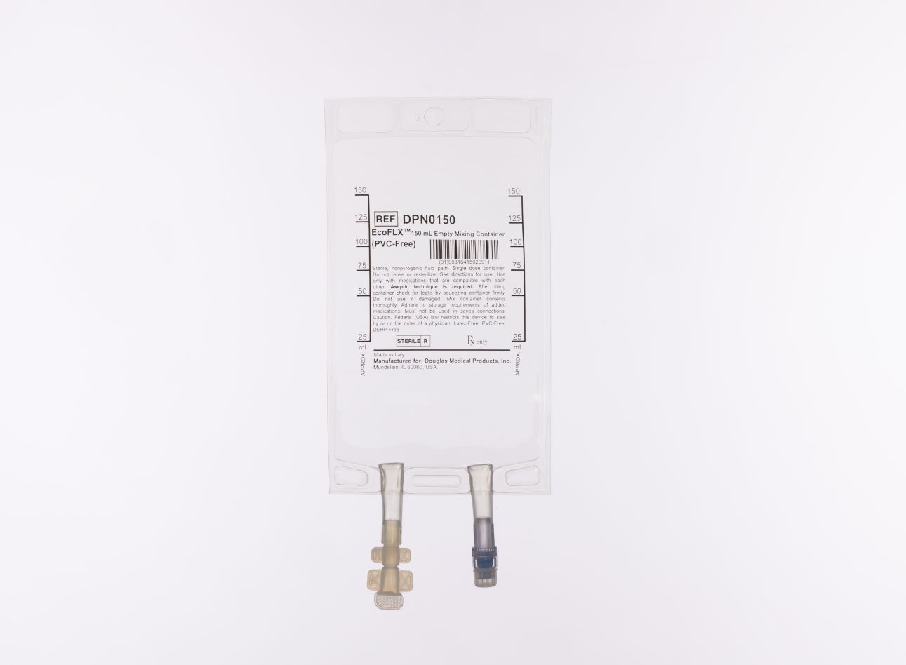 Empty 150ml Sterile Needle-Free IV Bags used for Chemotherapy