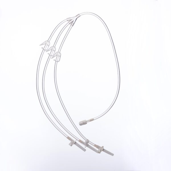 36inch 3-Lead Male Empty IV Bag Connector Set with Vented Spikes