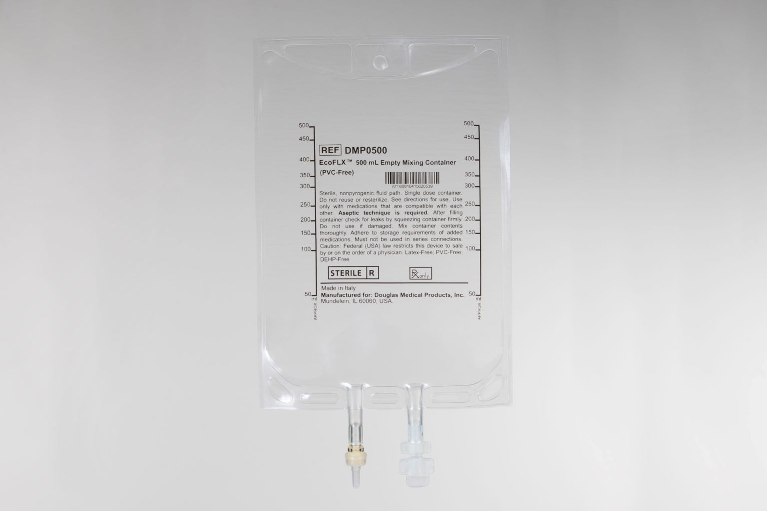 Empty Polyolefin IV Bag